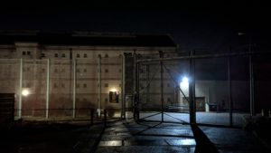 Peterhead Prison at night