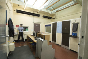 The area to process inmates into prison