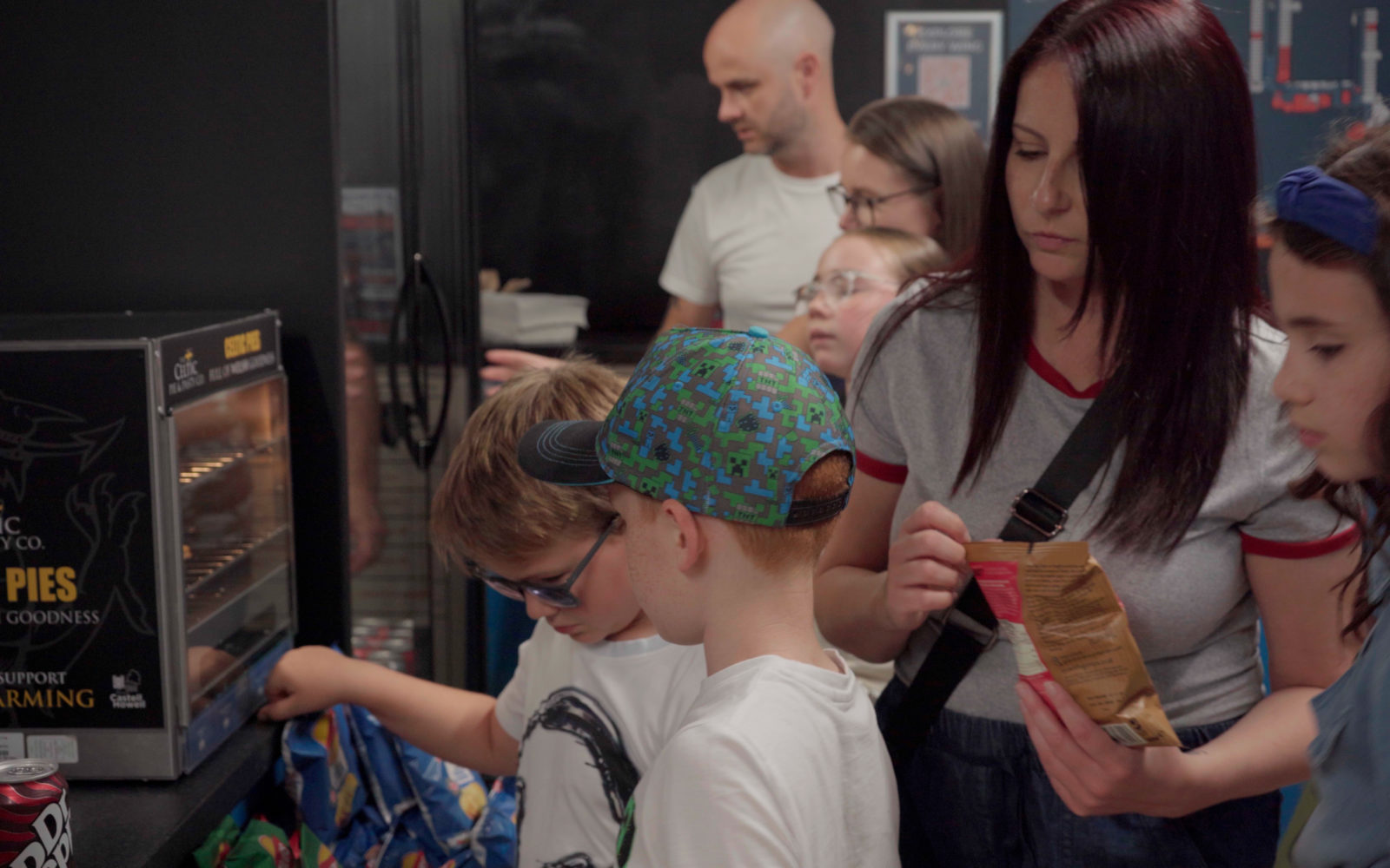 Family ordering food at Peterhead Cafe